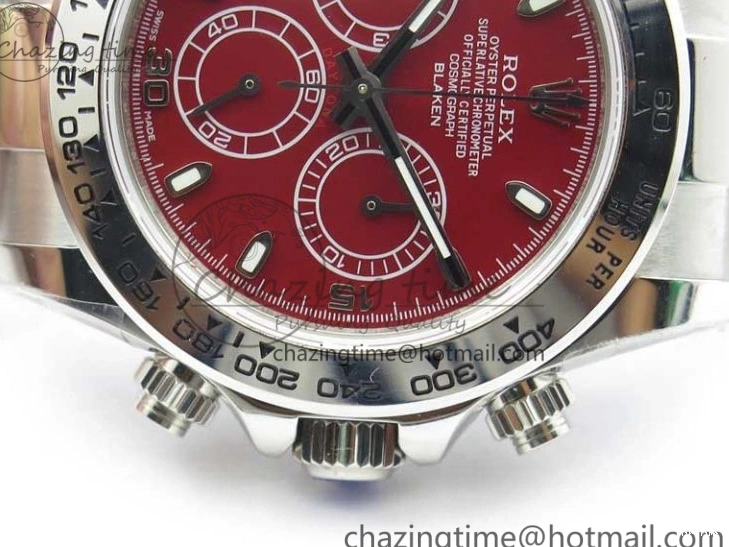 MiroTime 0417 Daytona 116520 SS UBF Best Edition Red Stick Markers Dial on SS Bracelet A Reliable 2951